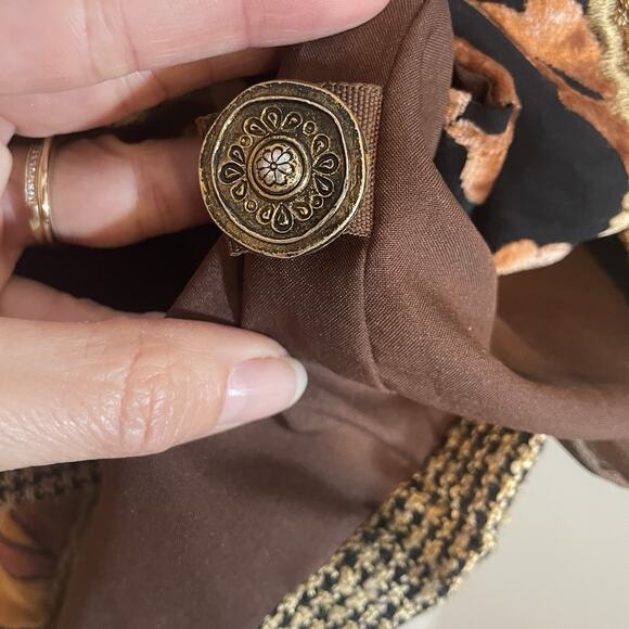 Indigo Moon Jacket Womens S Patchwork Velvet Beaded Embroidered Boho India - Picture 4 of 8